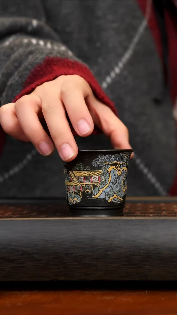 【闪购商品】紫砂茶壶宜兴紫砂山水杯子