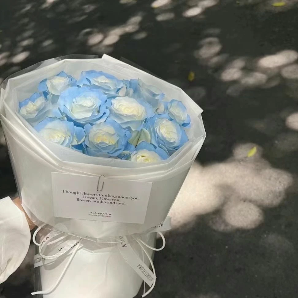 11朵碎冰蓝玫瑰（吉木萨尔同城可送）