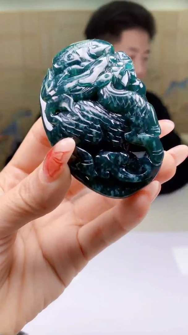 【闪购商品】定制翡翠未镶嵌4917ty-毛货挂件58