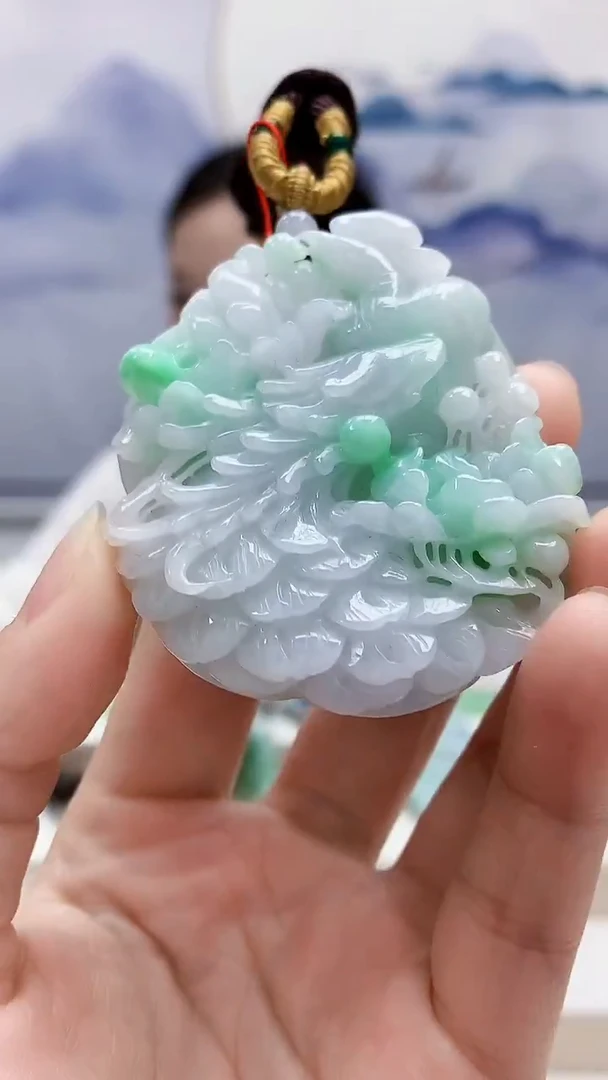 未镶嵌定制翡翠4852lr-毛货挂件8