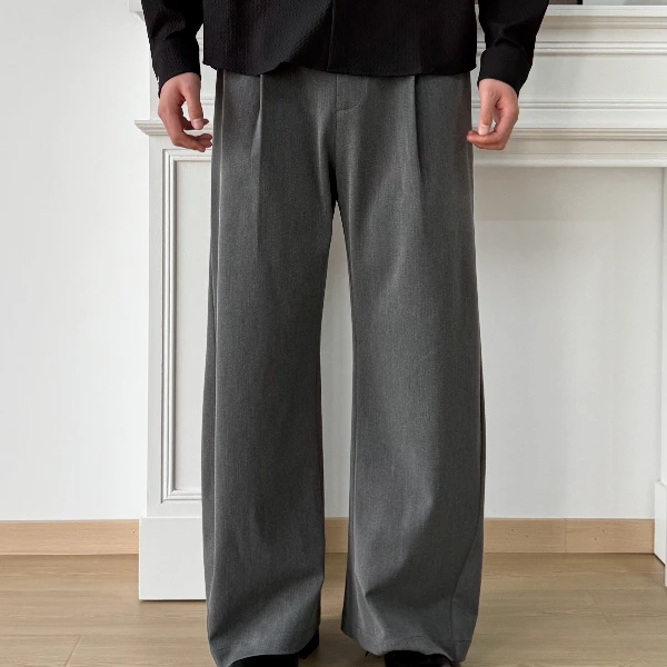 SUKCHOR 「基础款2.0」通勤百搭垂坠感弯刀A字西裤