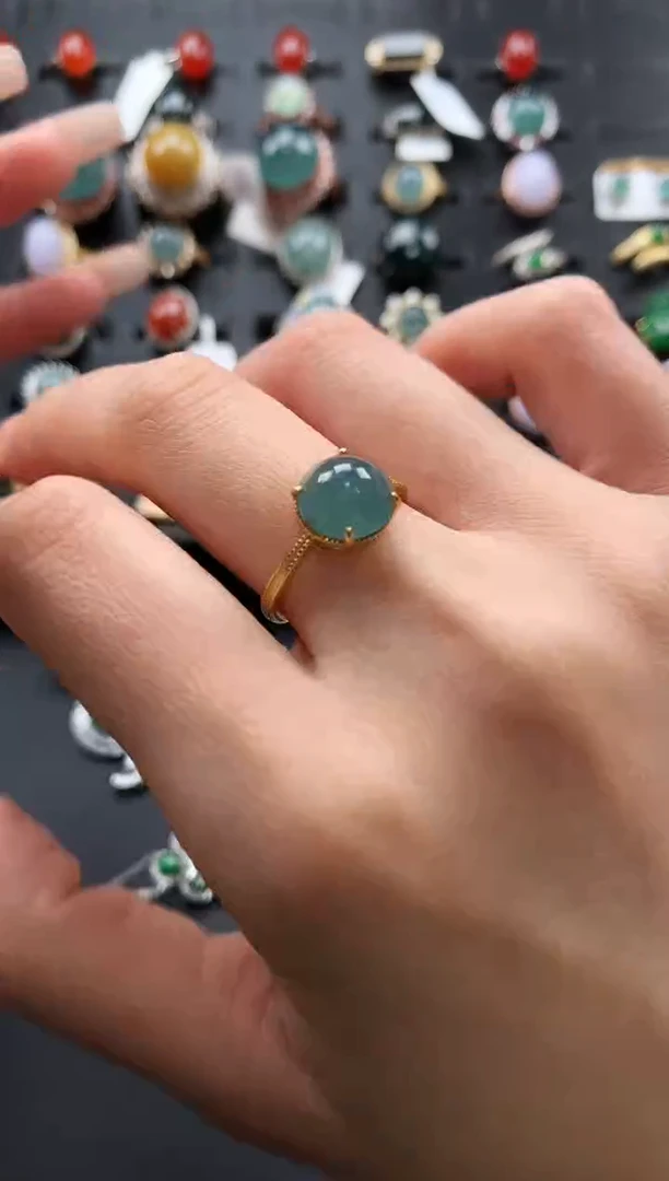 【闪购商品】翡翠戒指银S925镶嵌5674764