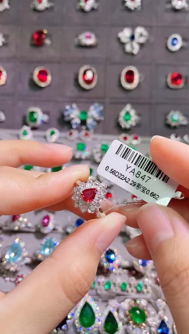 【闪购商品】红宝石18K金戒指18K金镶嵌--