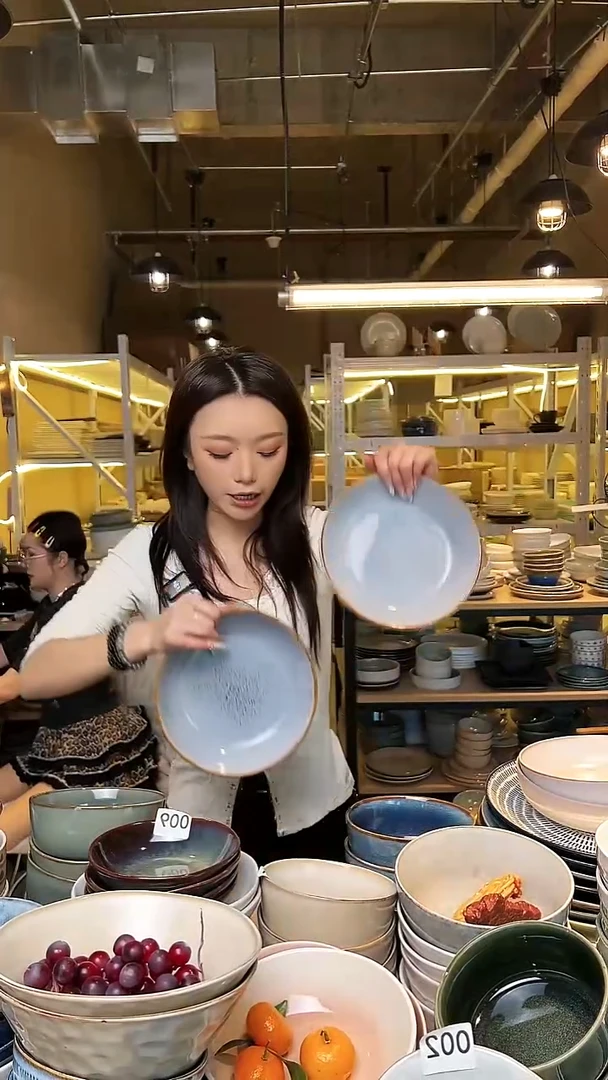 瓷48外贸尾货窑变釉下彩默认微瑕