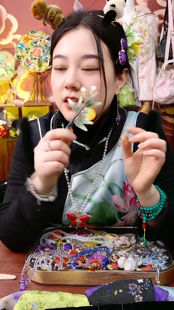 纯铜合金琉璃非遗耳饰