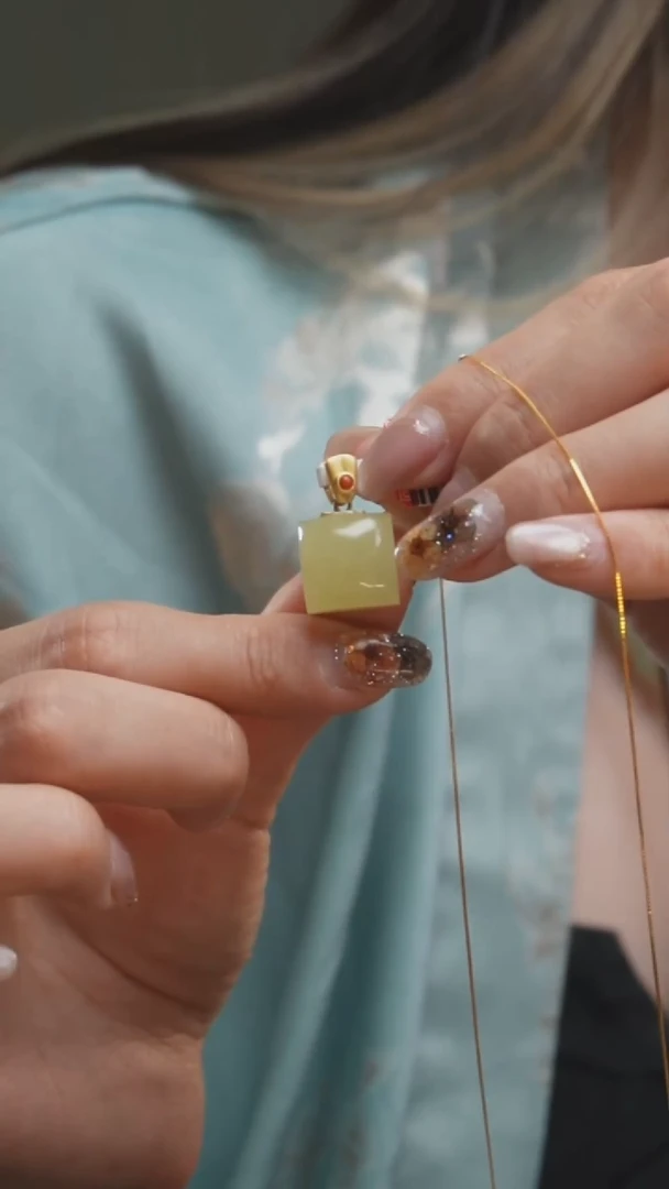 和田玉未镶嵌颈饰X19