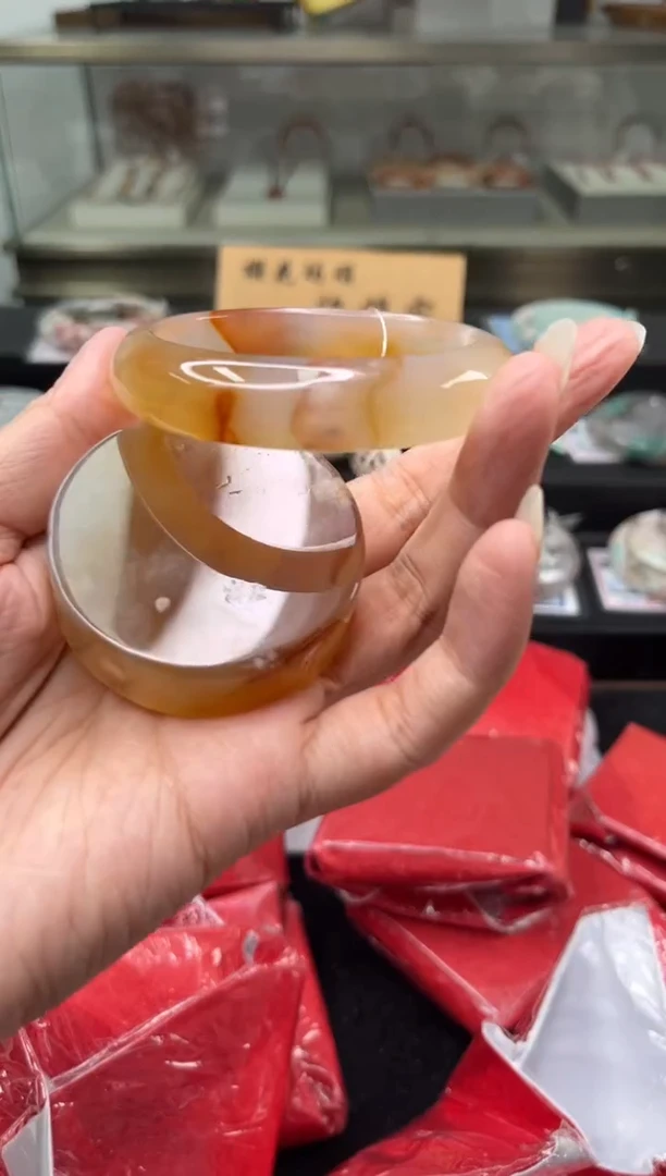 未镶嵌手镯石英质玉54圈口（赠品镯心）394406