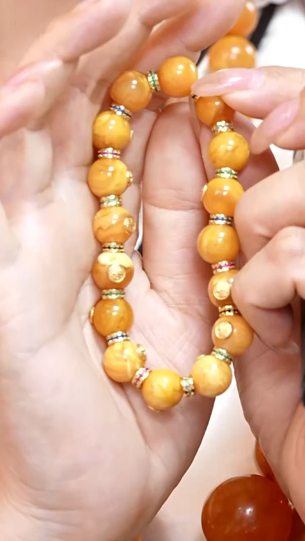 蜜蜡颈饰未镶嵌7249天然蜜蜡珠宝奇石云端妖孽全部保真