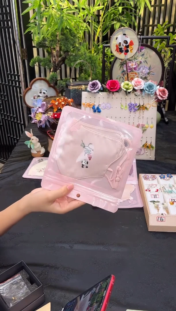 非遗绒花手工饰品