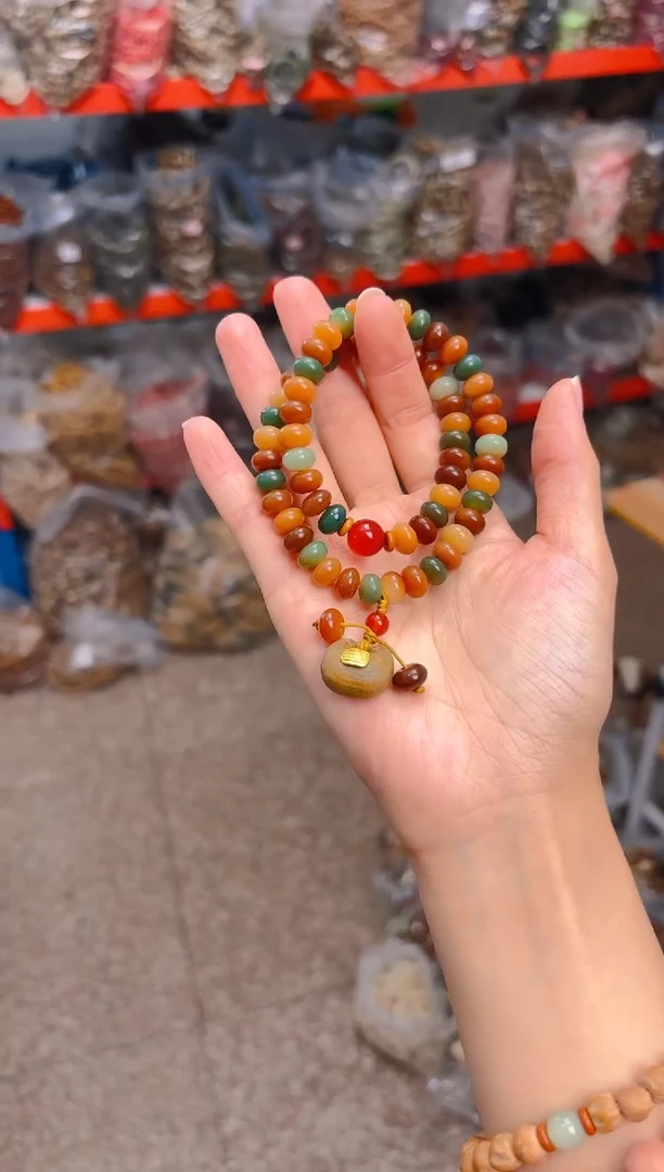 吊坠菩提根/象牙果敦煌算盘双圈