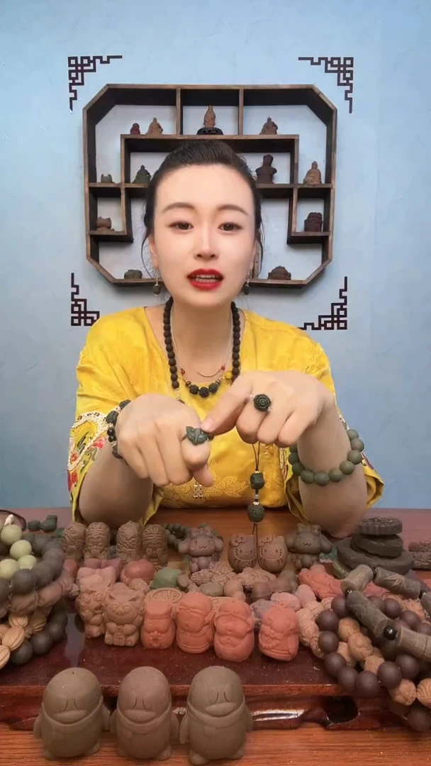 泥塑九夏驱蚊狐狸头（戒指）