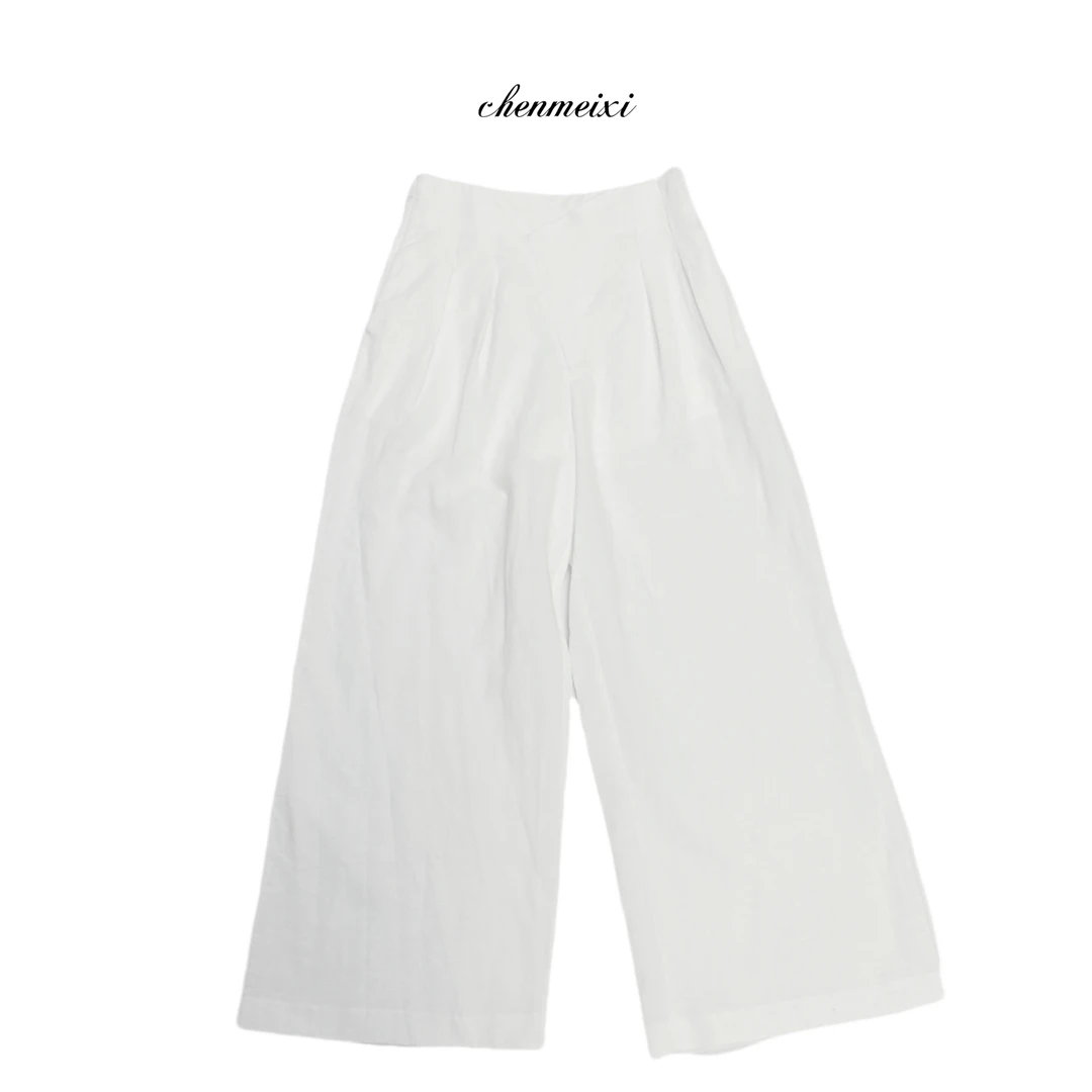 《鲍姐》夏季时尚麻料裤白月光