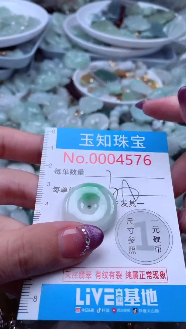 翡翠未镶嵌吊坠(不含链)4576