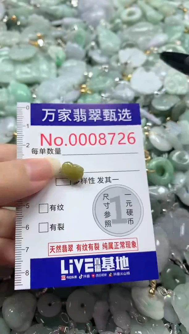 吊坠(不含链)未镶嵌翡翠8726