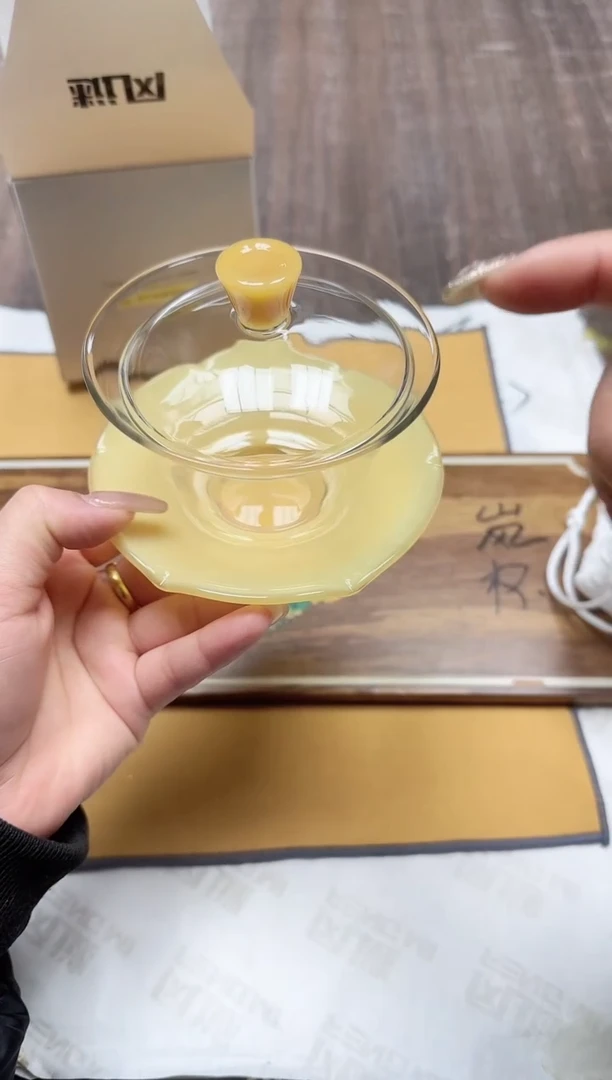 【闪购商品】其他风谜荷叶盖碗金玉