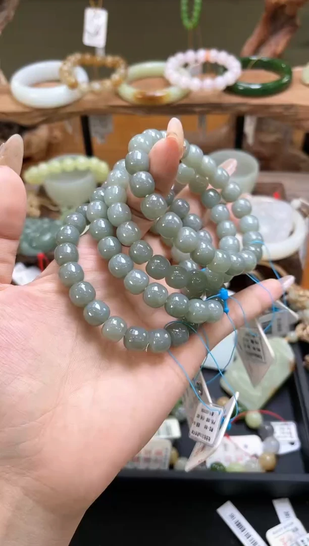 未镶嵌手串和田玉卡10吐拉牧场 老型 多样性发一