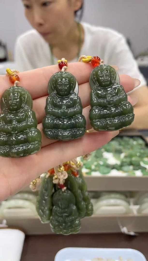 和田玉未镶嵌颈饰多样性拍一发一ww观音