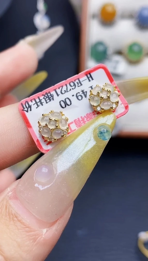 银S925镶嵌戒指翡翠6057