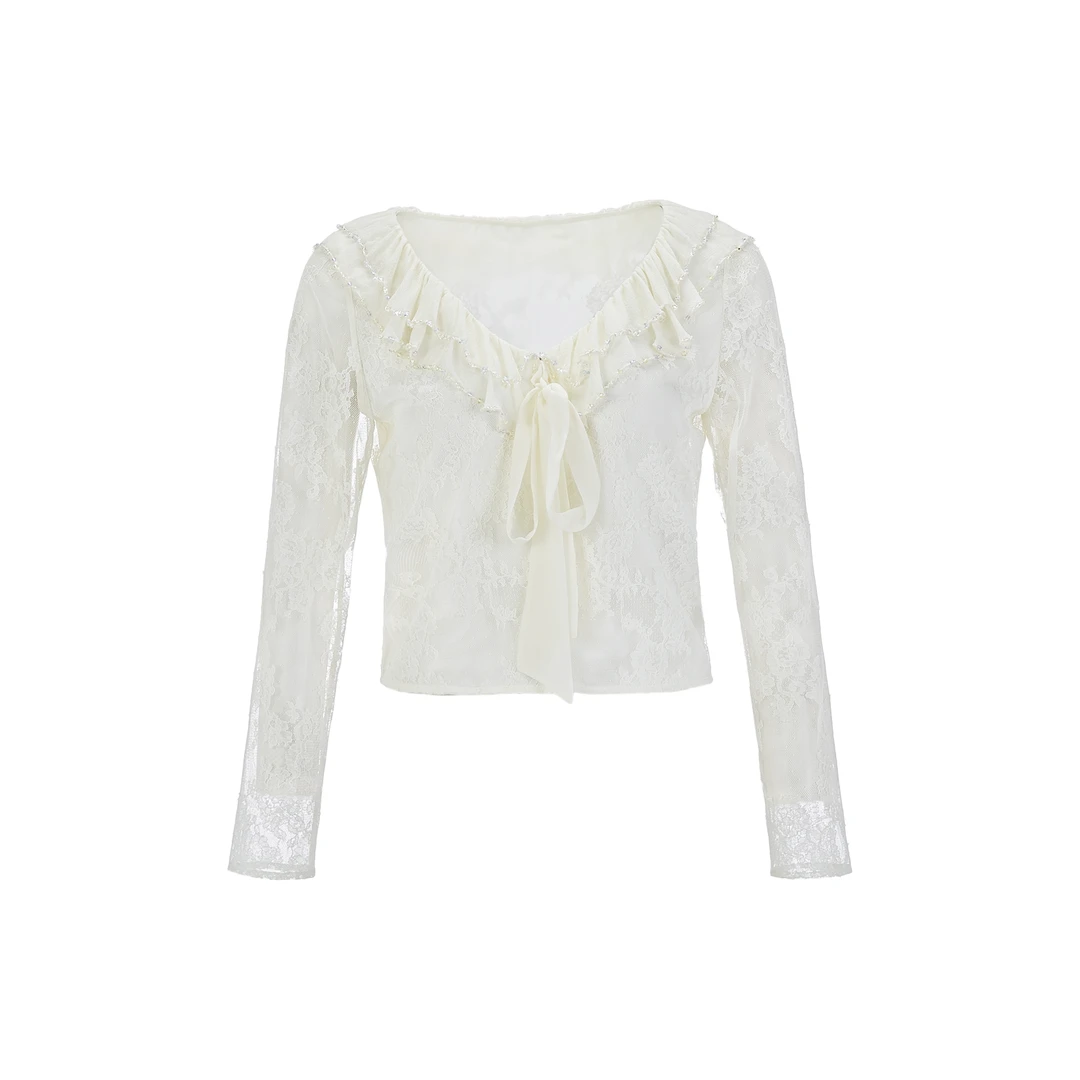 【宠粉专属】【温婉绮梦】新款钉珠上衣MEAF11G11918