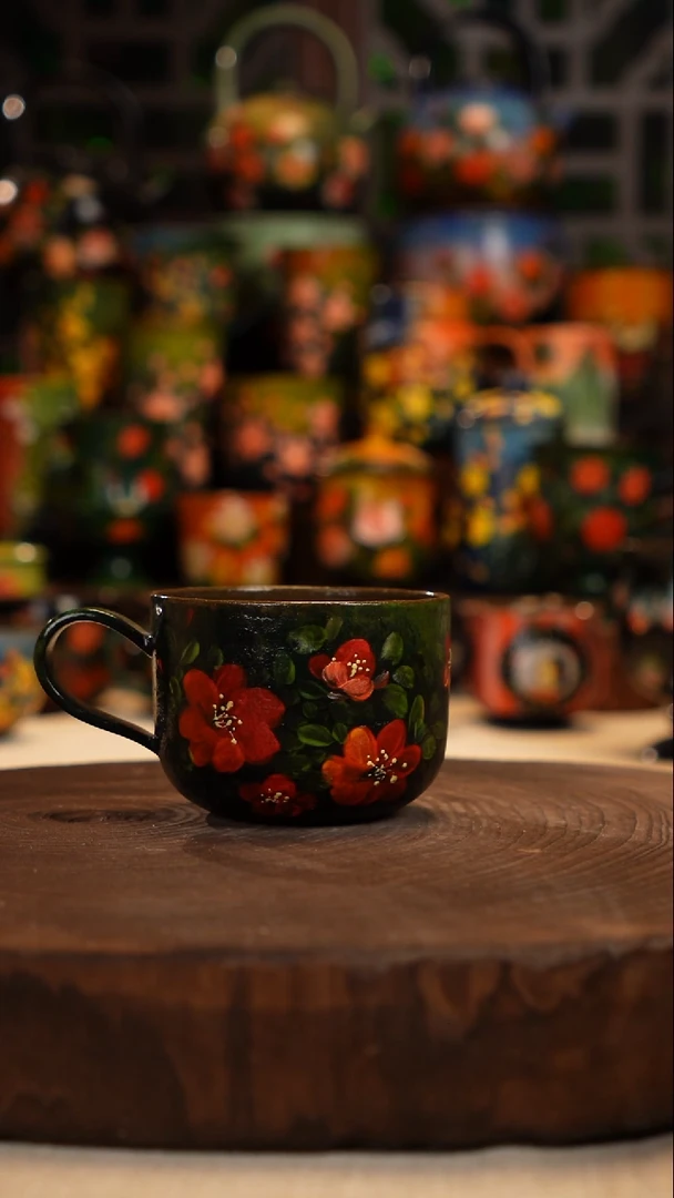 油画   釉下彩   杯子