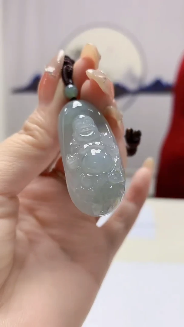 定制翡翠未镶嵌4902DD-毛货挂件36