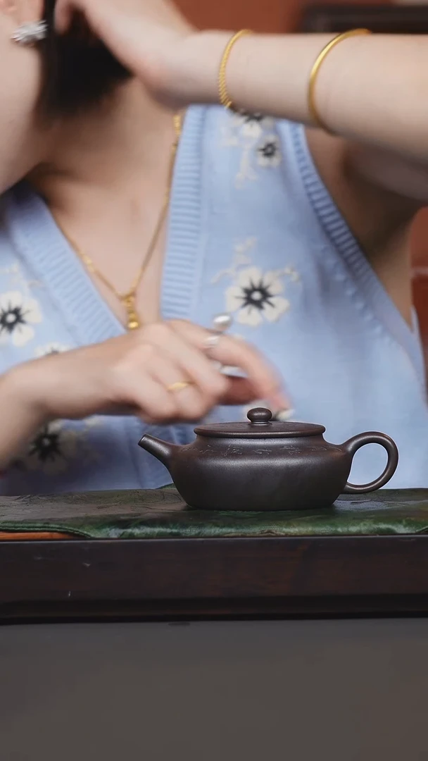 茶壶紫砂素*紫砂壶柴烧