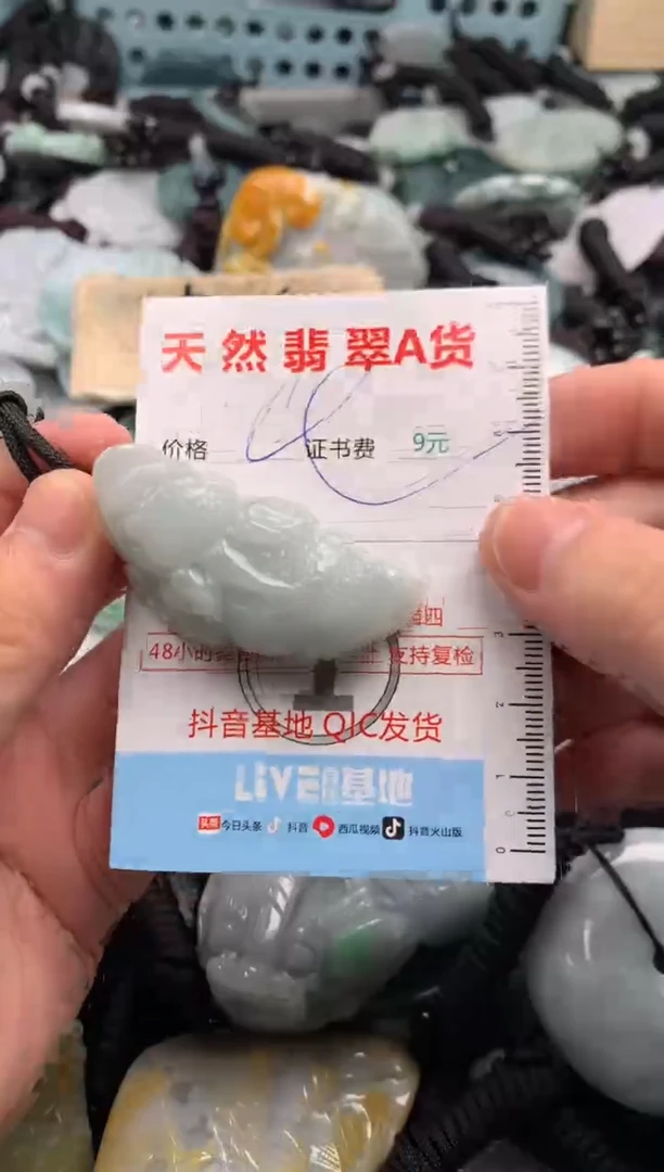 翡翠未镶嵌吊坠(不含链)1
