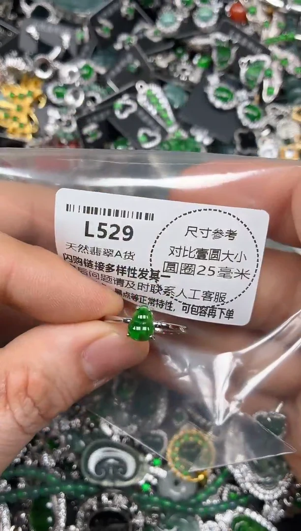 颈饰未镶嵌翡翠L529戒指