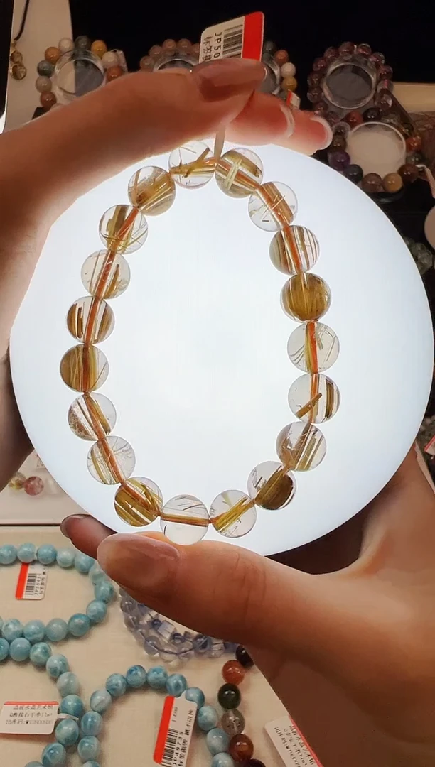 水晶手串未镶嵌Q钛晶手串10m+ JP50708