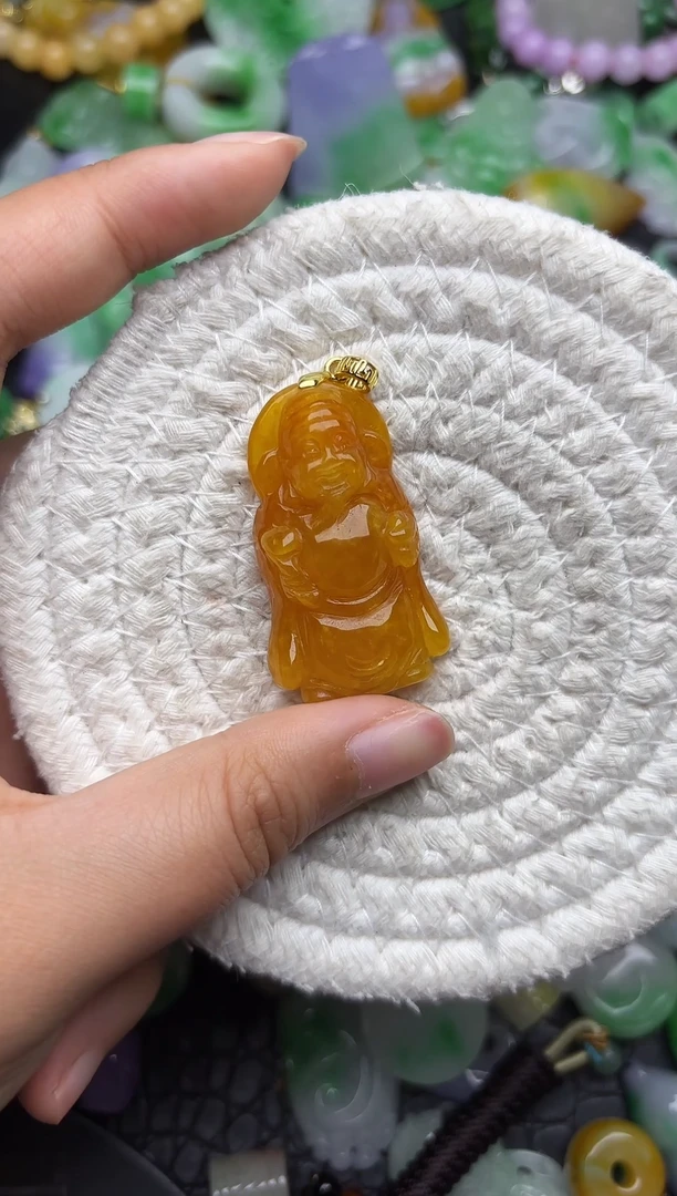 颈饰未镶嵌翡翠缅甸翡翠吊坠