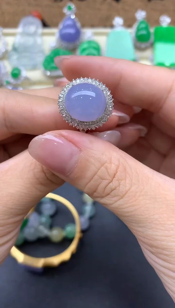 【闪购商品】翡翠戒指18K金镶嵌498-中国好珍宝