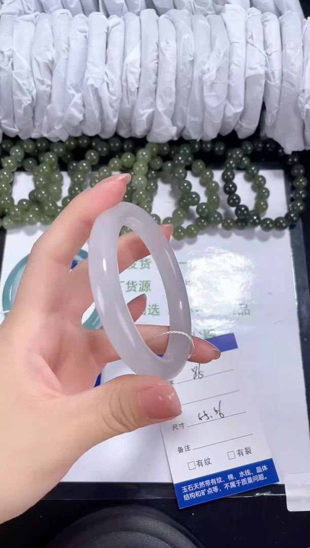 未镶嵌金丝玉石英质玉086 水墨丹青 55-56