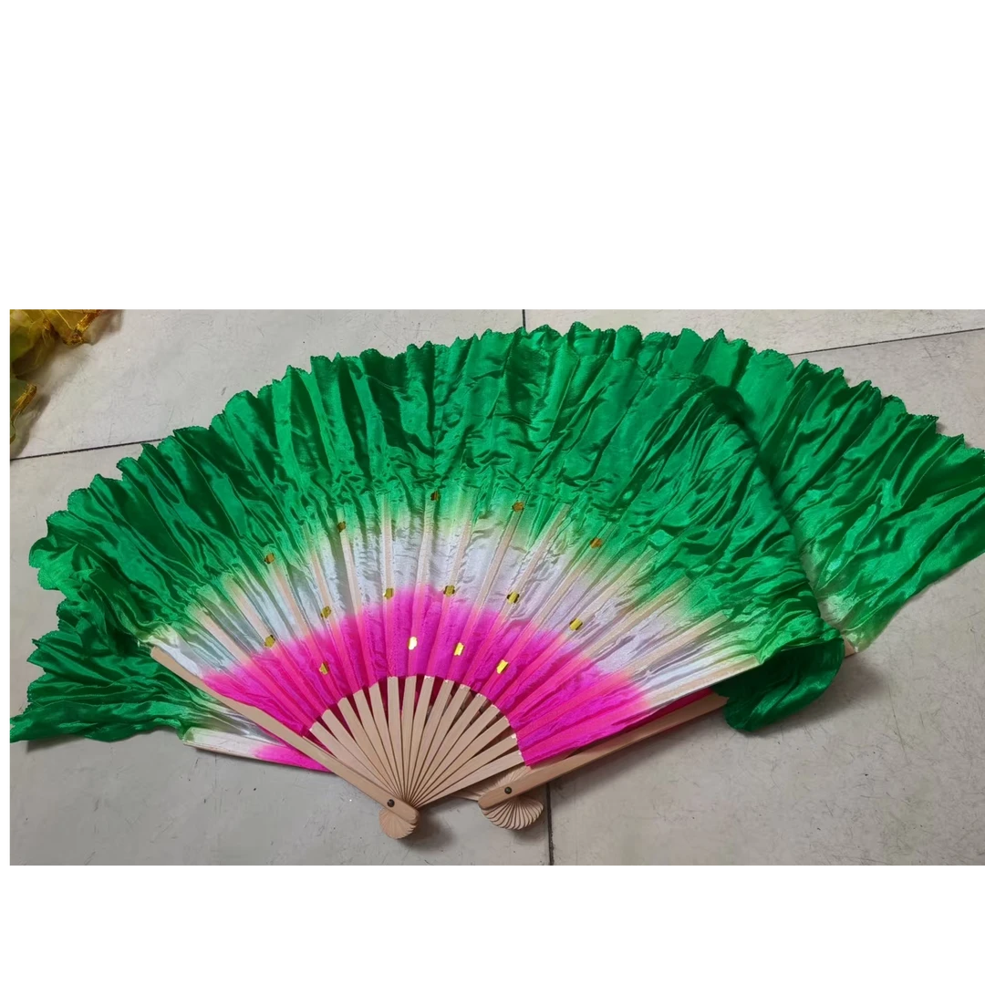 福利粉白绿对扇舞蹈扇