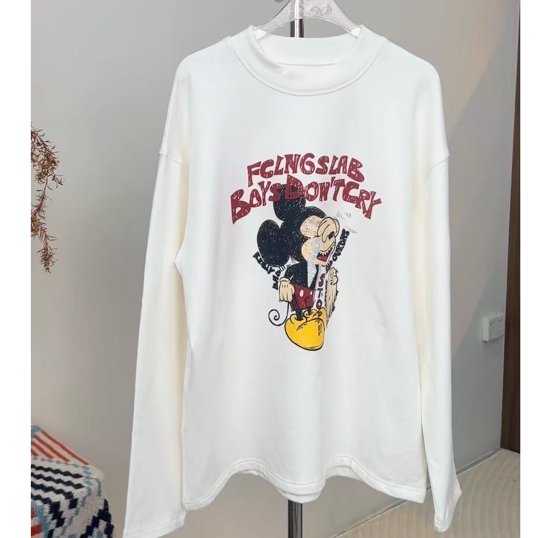 TTY （磨毛）冬季2025儿童女童慵懒感显瘦长袖T恤278168