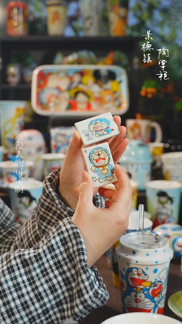 景德镇高温釉下彩纯手工手绘