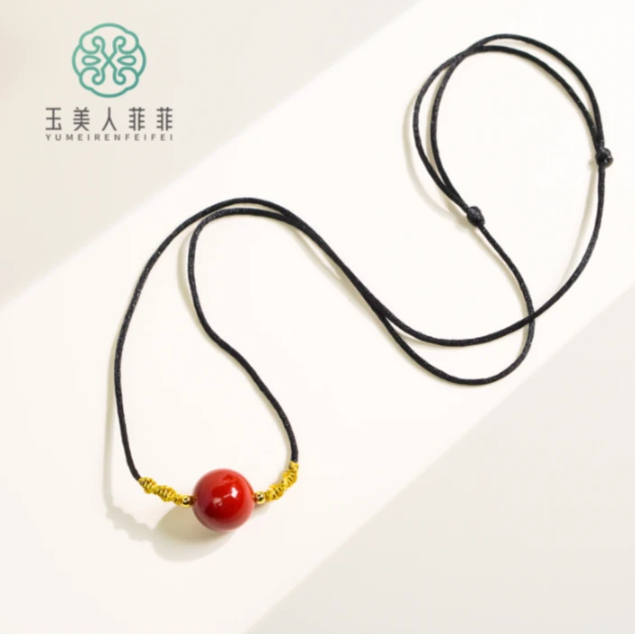 石惑珠宝&玛瑙项链-红玛瑙锁骨链14mm多样性发一赠绳
