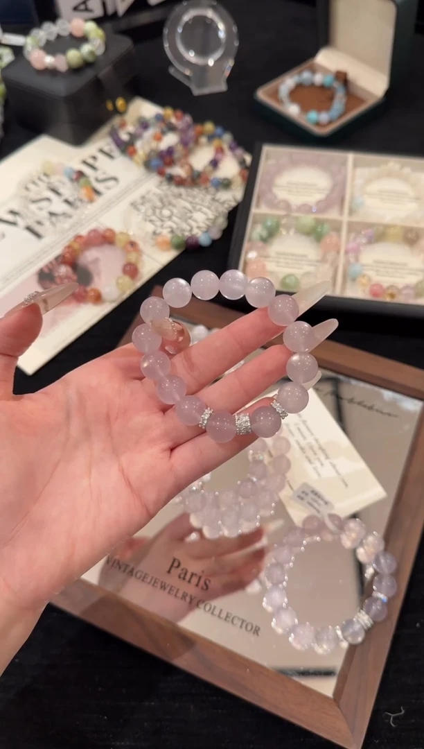 合金手链水晶紫萤石x2332
