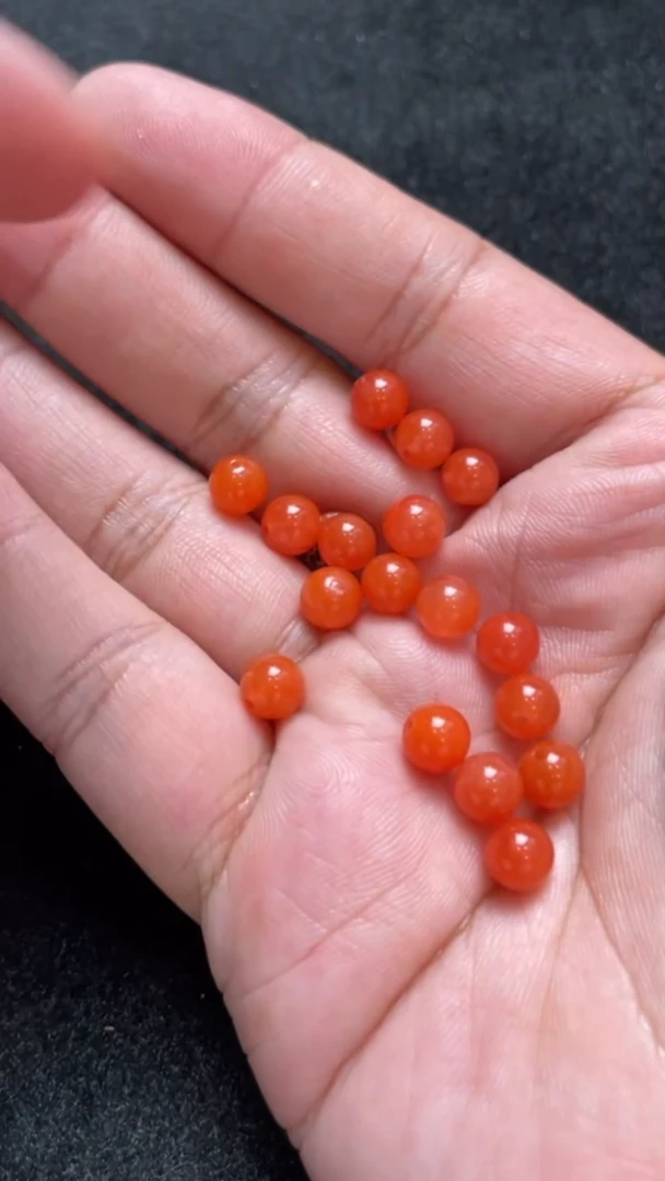 玛瑙/玉髓饰品未镶嵌SM269（对珠）