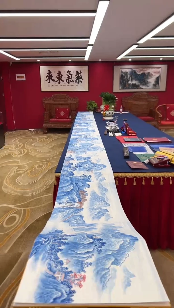 国画李希涛 精品册页 青花瓷山水