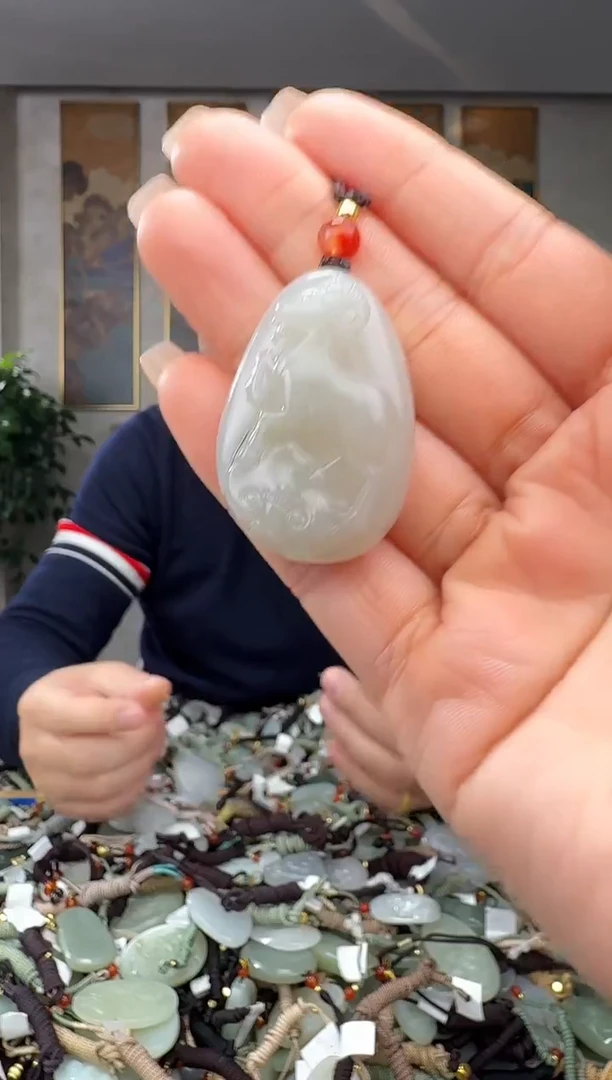 颈饰未镶嵌和田玉拍一发一多样性发货