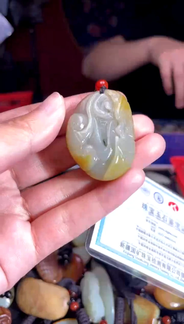 和田玉未镶嵌挂件1