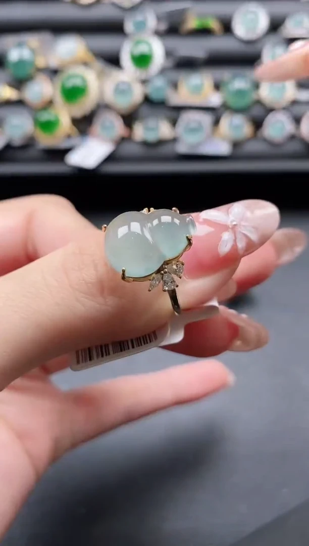 【闪购商品】翡翠戒指银S925镶嵌1111