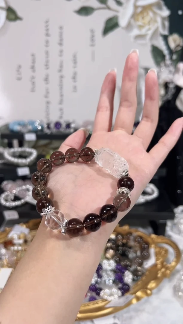 【闪购商品】水晶手链未镶嵌天然水晶默认微瑕 多样性发货发起一