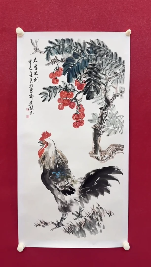 国画施老师花鸟国画