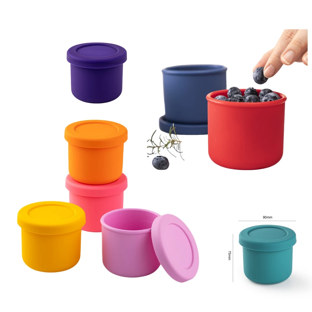 250ml硅胶汤杯水杯家用带盖旅行神器多功能网红水杯