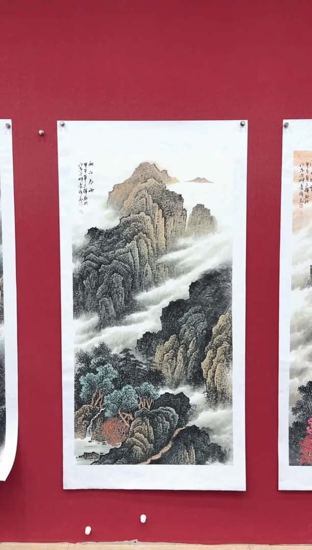 国画国画 绘画山水花鸟