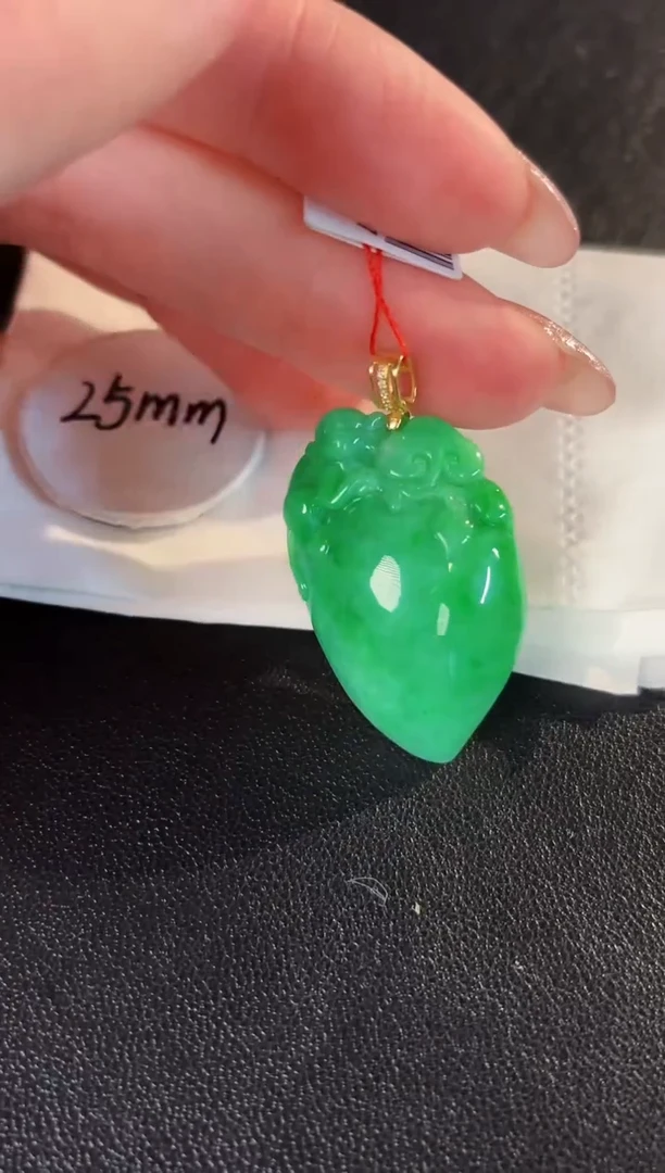 【闪购商品】翡翠颈饰18K金镶嵌缅料A货/支持复检/一件