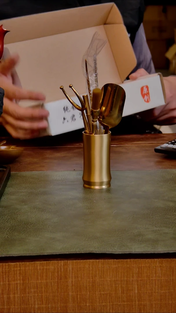 铜关西铁瓶随机茶道六君子