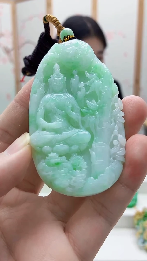 未镶嵌定制翡翠4812bb-毛货挂件52