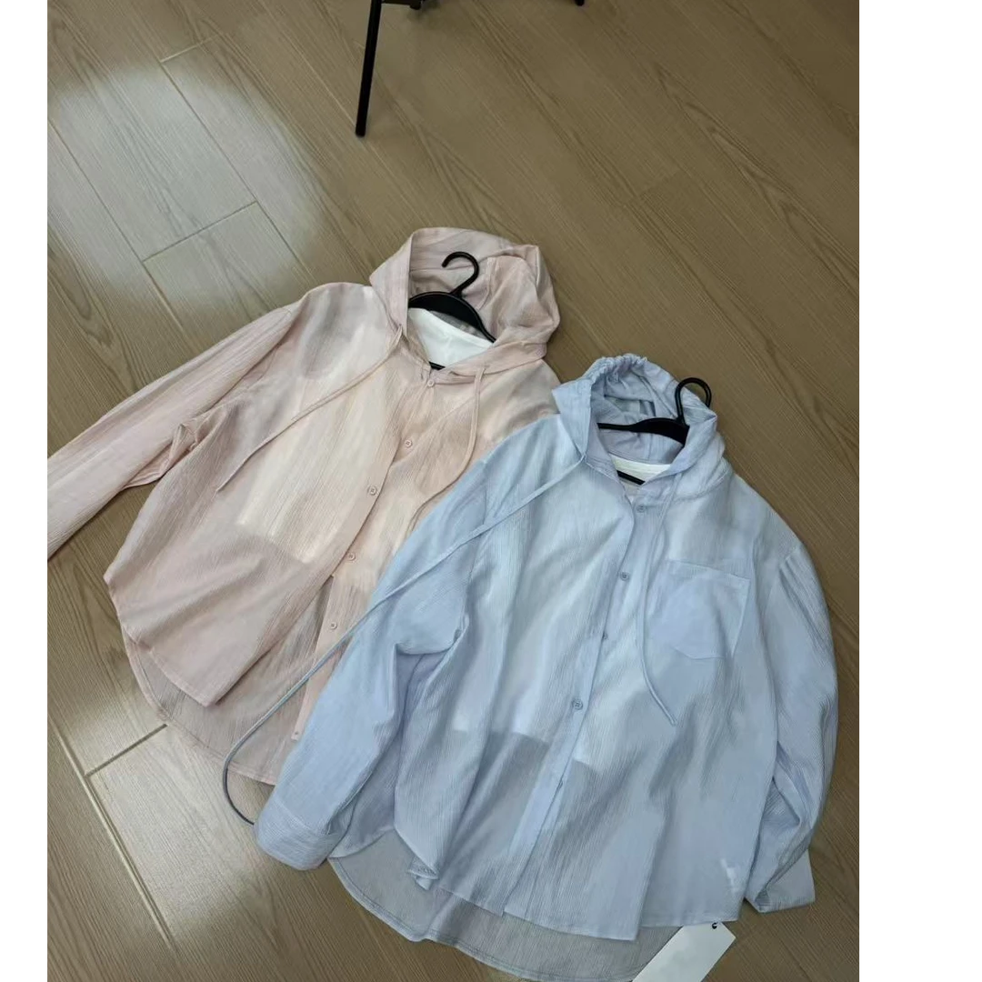 小孟~连帽衬衫两件套636